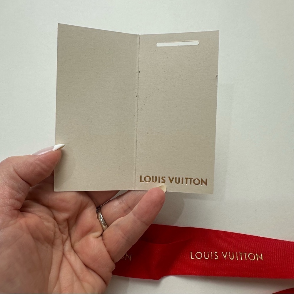 Louis Vuitton Gift Tag and Ribbon Holiday Red - Picture 2 of 2